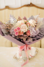 Buchet pastel cu mix de flori